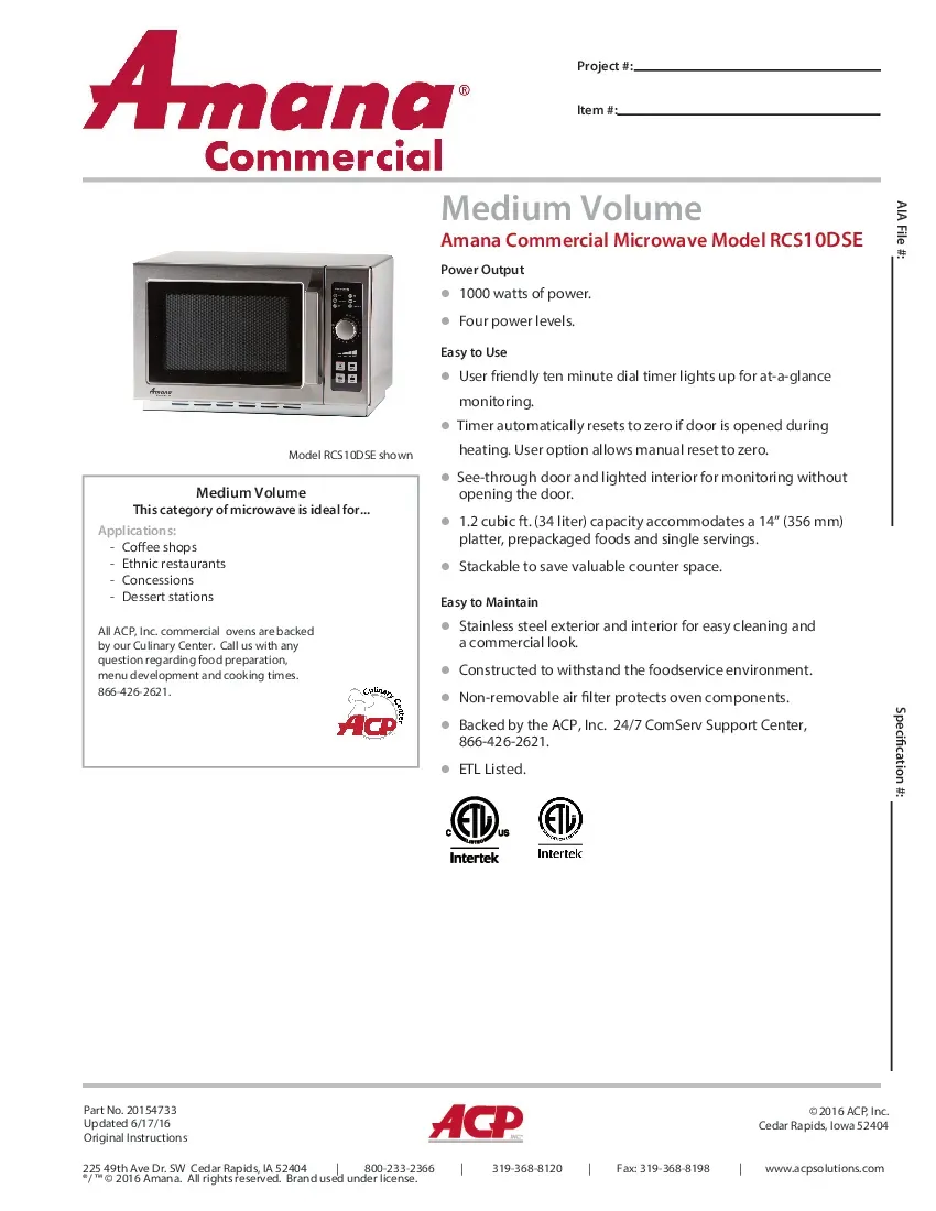 acp-amana-commercial-rcs10dse-microwave-oven-120v-1000-watts-specsheet-260719b70aq3.pdf