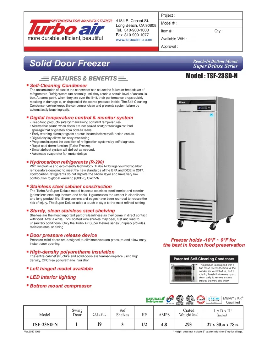 turbo-air-tsf-23sd-n-freezer-reach-in-115v-one-section-self-contained-specs-260719jspa1p.pdf