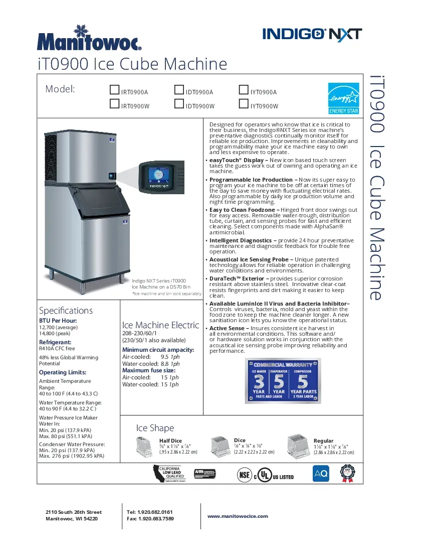 manitowoc-irt0900a-261-ice-maker-cube-style-self-contained-specsheet-260719zcx2ku.pdf