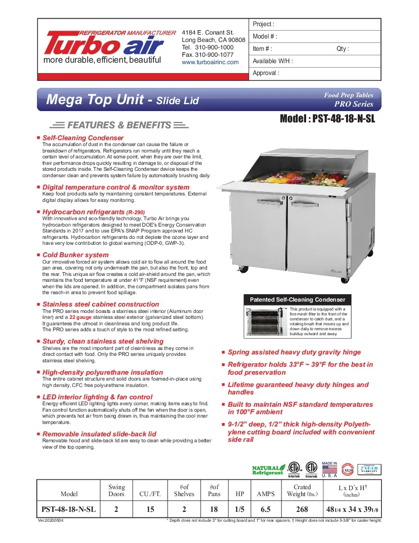 turbo-air-pst-48-18-n-sl-prep-tables-48-25-w-specsheet-260726tafp6d.pdf