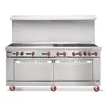 American Range , AR-48G-4B, Range, 72" Restaurant, Gas