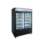 Atosa USA , MCF8727GR, Black Exterior Sliding Glass Two (2) Door Refrigerator