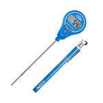 CDN Measurement Tools , DTL572-B, Thermometer, Digital Lollipop Waterproof Thin Tip  40 - 572F Anti-Microbial - Haccp Blue