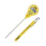 CDN Measurement Tools , DTL572-Y, Thermometer, Digital Lollipop Waterproof Thin Tip  40 - 572F Anti-Microbial - Haccp Yellow