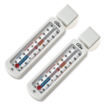 CDN Measurement Tools , EFG120-X2, Thermometer, Refrigerator/Freezer -40 - 120F W/ Temp Zones & Hang/Suction - Twin Pack
