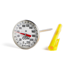 CDN Measurement Tools , IRXL220, Thermometer, Cooking Large Dial 0 - 220F 1-3/4-In Dial 5-In Stem Anti-Microbial