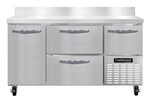 Continental Refrigerator , FA60SNBS-D, Base Worktop Freezer