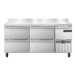 Continental Refrigerator , FA68SNBS-D, Base Worktop Freezer