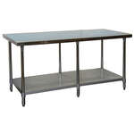 GSW USA , WT-EE3060, Work Table,  54" - 62", Stainless Steel Top
