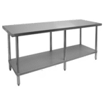 GSW USA , WT-P3060W, Work Table,  54" - 62", Stainless Steel Top