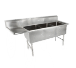 John Boos , 3B18244-1D18L, Sink, (3) Three Compartment