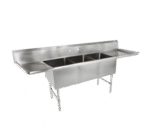 John Boos , 3B20304-2D20, Sink, (3) Three Compartment
