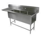 John Boos , 3PB24-1D24L, Sink, (3) Three Compartment