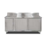 John Boos , 4BU4R5-3672-L, Work Table, Cabinet Base Hinged Doors