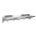 John Boos , BHS1248PR, Overshelf, Wall-Mounted With Pot Rack