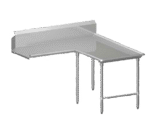 John Boos , CDT6-I6060SBK-R, Dishtable, Clean "L" Shaped