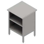 John Boos , EBOS6-3036, Work Table, Cabinet Base Open Front