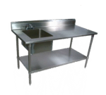 John Boos , EPT8R5-3060GSK-L, Work Table, with Prep Sink(s)